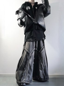 「ERAR（エラー）のアイテム」を使った、らいさん（メンズ・170cm）の冬コーディネート