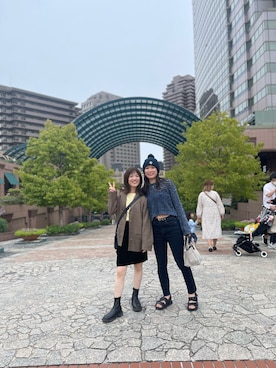 「Calvin Klein（カルバン・クライン）のアイテム（ジャケット/アウター）」を使った、hrmさん（レディース・156cm）の秋コーディネート