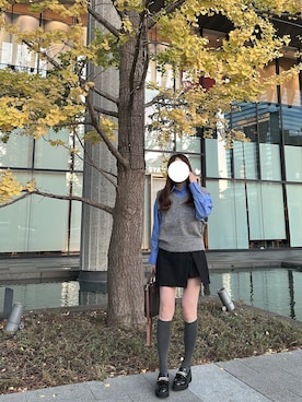 「Heather（ヘザー）のアイテム」を使った、chiiさん（レディース・153cm）の秋コーディネート