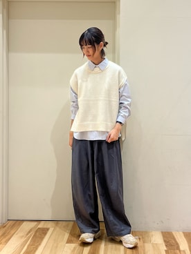 「sm2rhythm（サマンサモスモスリズム）のアイテム（パンツ）」を使った、まっちゃんさん（レディース・166cm）の秋コーディネート