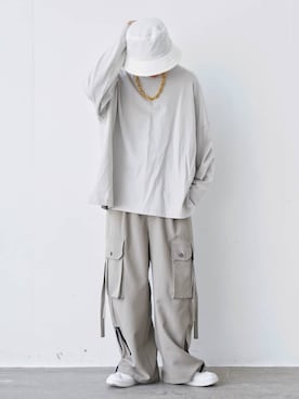 「Lui's（ルイス）のアイテム（帽子）」を使った、YUKIさん（メンズ・168cm）の秋コーディネート