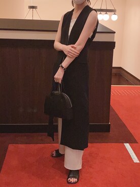 「TOGA PULLA（トーガ　プルラ）のアイテム（ブレスレット）」を使った、苔さん（レディース・156cm）の夏コーディネート