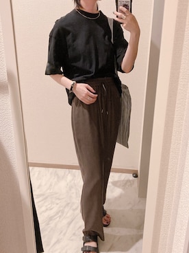 「TOGA PULLA（トーガ　プルラ）のアイテム（ブレスレット）」を使った、苔さん（レディース・156cm）の夏コーディネート