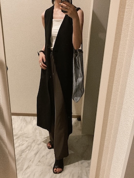 「TOGA PULLA（トーガ　プルラ）のアイテム（ブレスレット）」を使った、苔さん（レディース・156cm）の夏コーディネート