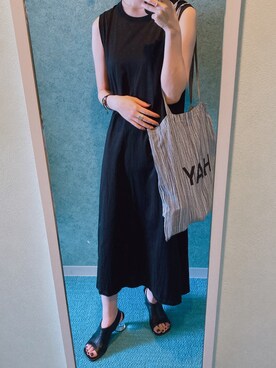 「TOGA PULLA（トーガ　プルラ）のアイテム（ブレスレット）」を使った、苔さん（レディース・156cm）の夏コーディネート