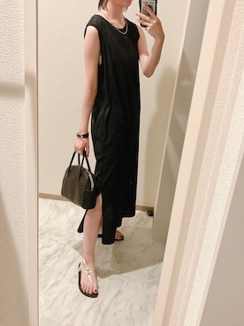 「TOGA PULLA（トーガ　プルラ）のアイテム（ブレスレット）」を使った、苔さん（レディース・156cm）の夏コーディネート