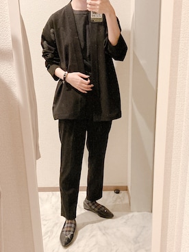 「TOGA PULLA（トーガ　プルラ）のアイテム（ブレスレット）」を使った、苔さん（レディース・156cm）の秋コーディネート