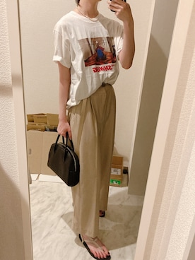 「Shining（シャイニング）のアイテム」を使った、苔さん（レディース・157cm）の夏コーディネート