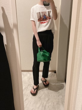 「Shining（シャイニング）のアイテム」を使った、苔さん（レディース・156cm）の夏コーディネート