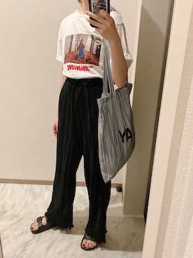 「Shining（シャイニング）のアイテム」を使った、苔さん（レディース・157cm）の夏コーディネート