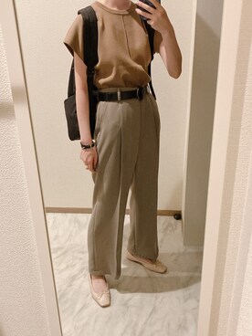 「TOGA PULLA（トーガ　プルラ）のアイテム（ブレスレット）」を使った、苔さん（レディース・157cm）の夏コーディネート