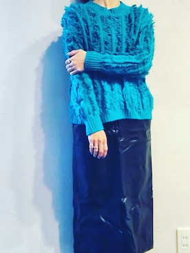 「フォロー、イイネ、お気に入り登録お願いします♡」｜「アイテム（スカート）」を使った、Miki Nodaさん（レディース・159cm）の冬コーディネート