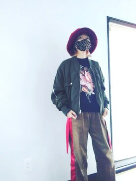 「フォロー、イイネ、お気に入り登録お願いします♡」｜「アイテム（ジャケット/アウター）」を使った、Miki Nodaさん（レディース・159cm）の冬コーディネート