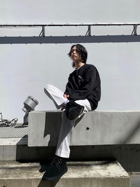 「Dior（ディオール）のアイテム（スラックス）」を使った、翔貴さん（メンズ・174cm）の秋コーディネート