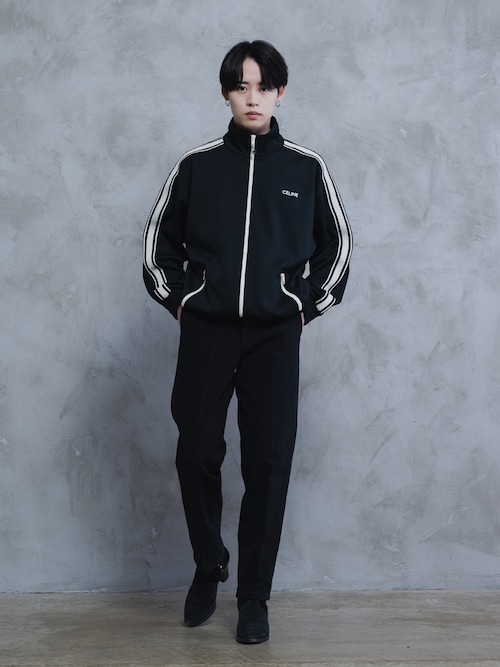 CELINE ブラック トラックスジャージセット CELINE トラックジャケット パンツ ジャージ セットアップ