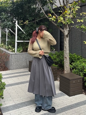 「アイテム（ヘアアクセサリー）」を使った、pi8819さん（レディース・159cm）の秋コーディネート