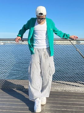 Uniqlo ユニクロ のタンクトップを使ったメンズ人気ファッションコーディネート Wear