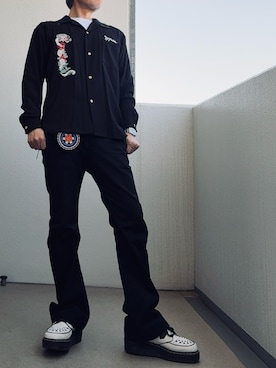 「アイテム（財布/小物）」を使った、べべさん（メンズ・174cm）の春コーディネート