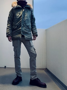 べべさん（メンズ・174cm）の冬コーディネート