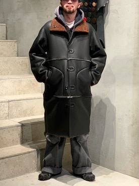 中野内孝哉【吾亦紅】さん（メンズ・165cm）の冬コーディネート