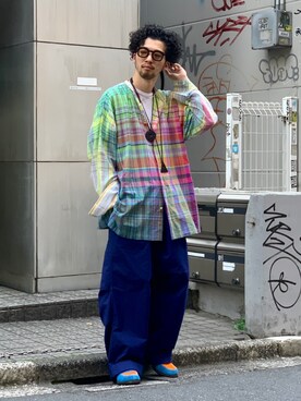 「mii（ミー）のアイテム」を使った、中野内孝哉【吾亦紅】さん（メンズ・165cm）の春コーディネート