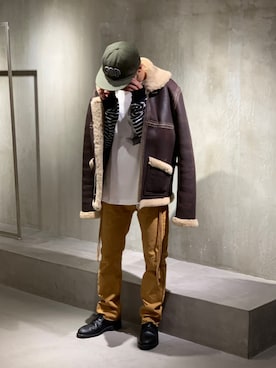 「VYNER ARTICLES（ヴァイナー アーティクルズ）のアイテム」を使った、中野内孝哉【吾亦紅】さん（メンズ・165cm）の冬コーディネート