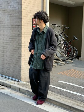 「LEMAIRE（ルメール）のアイテム」を使った、中野内孝哉【吾亦紅】さん（メンズ・165cm）の冬コーディネート