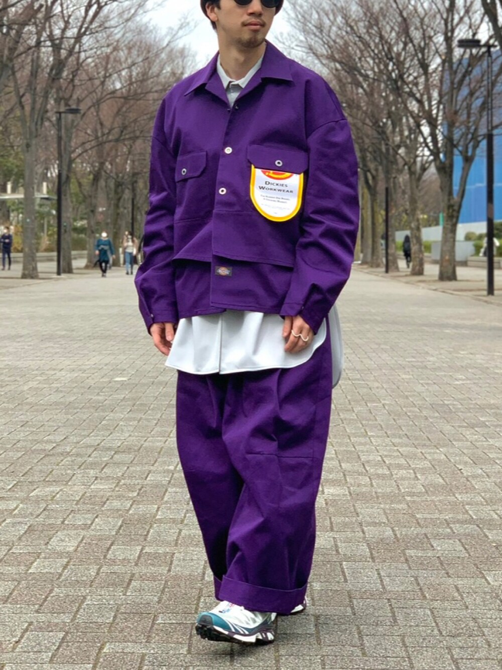 最終値下げ　‼️‼️ FACETASM Dickies ブラックカバーオール FACETASM x DICKIES BELTED BIG HEART PANTS (BLACK)の商品