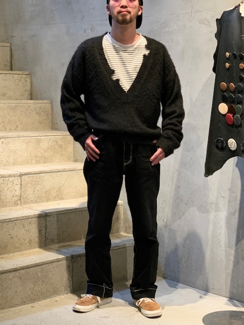 Toironier/トワロニエ/mohair v neck knit