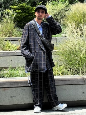 「LEMAIRE（ルメール）のアイテム」を使った、中野内孝哉【吾亦紅】さん（メンズ・165cm）の夏コーディネート