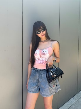 「DIESEL（ディーゼル）のアイテム（ショルダーバッグ）」を使った、RINONNOさん（レディース・168cm）の秋コーディネート