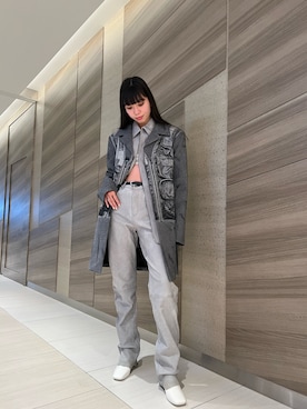 「DIESEL」｜「アイテム（ブーツ）」を使った、RINONNOさん（レディース・168cm）の秋コーディネート