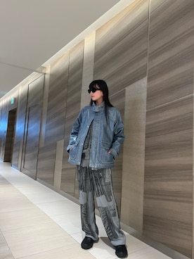 「DIESEL」｜「アイテム（ジャケット/アウター）」を使った、RINONNOさん（レディース・168cm）の冬コーディネート