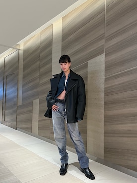 「DIESEL」｜「アイテム（ブーツ）」を使った、RINONNOさん（レディース・168cm）の秋コーディネート