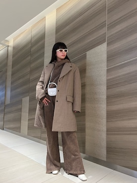 「DIESEL（ディーゼル）のアイテム（スウェットパンツ）」を使った、RINONNOさん（レディース・168cm）の秋コーディネート