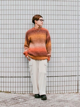 「グラデーションニット」｜kengoさん（メンズ・169cm）の秋コーディネート