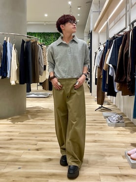 「アイテム（スウェット）」を使った、kengoさん（メンズ・169cm）の秋コーディネート