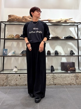 「URBAN RESEARCH（アーバンリサーチ）のLOTTO　itteki LOGO LONG-SLEEVE GAME SHIRTS（Tシャツ/カットソー、ブルー系）」を使った、kengoさん（メンズ・170cm）の秋コーディネート