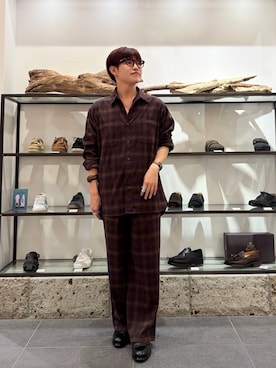 「URBAN RESEARCH DOORS（アーバンリサーチドアーズ）の『別注』PENDLETON×DOORS　GUIDE SHIRTS 26AW（シャツ/ブラウス、ブラウン系）」を使った、kengoさん（メンズ・170cm）の秋コーディネート