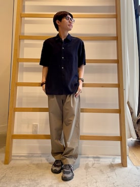 「URBAN RESEARCH DOORS(アーバンリサーチドアーズ)の『別注』Marmot×DOORS DOT AIR PANTS(その他パンツ、グリーン系)」を使った、kengoさん(メンズ・170cm)の春コーディネート