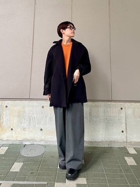 「FORK&SPOON」｜「アイテム（パンツ）」を使った、kengoさん（メンズ・170cm）の冬コーディネート