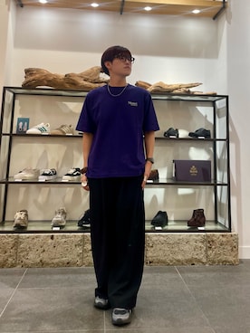 「URBAN RESEARCH DOORS(アーバンリサーチドアーズ)のFORK&SPOON Monet art t-shirts(Tシャツ/カットソー、ブルー系)」を使った、kengoさん(メンズ・170cm)の夏コーディネート
