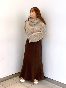 「マーメイドワンピ」｜sayakaさん（レディース・150cm）の冬コーディネート