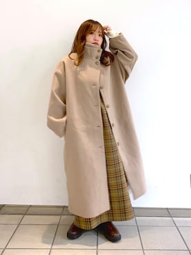 「w closet（ダブルクローゼット）のアイテム（その他アウター）」を使った、sayakaさん（レディース・150cm）の秋コーディネート