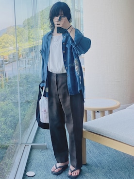 「NEAT（ニート）のアイテム」を使った、kooさん（メンズ・173cm）の春コーディネート