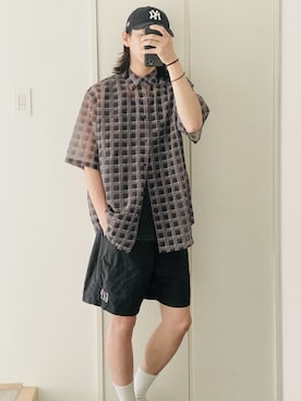 「Bshop（ビショップ）のアイテム」を使った、kooさん（メンズ・173cm）の夏コーディネート