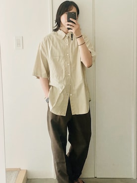 「AURALEE（オーラリー）のアイテム」を使った、kooさん（メンズ・173cm）の夏コーディネート