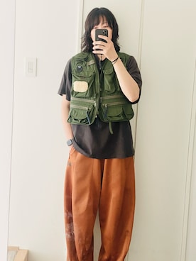 「Needles（ニードルス）のアイテム」を使った、kooさん（メンズ・173cm）の夏コーディネート