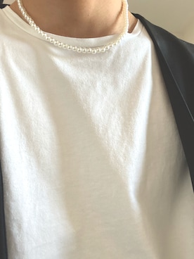 「秋トレンド2021」｜「アイテム（ノーカラージャケット）」を使った、harukiさん（メンズ・180cm）の秋コーディネート