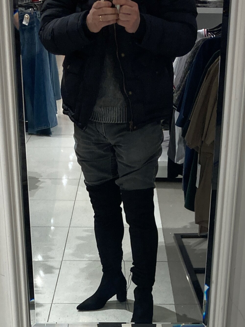 「denver fashion、winter、everydaystyle」｜「FOREVER 21のアイテム（ブーツ、ブラック系）」を使った、Pointy toe さん（メンズ・175cm）の冬コーディネートの1枚目の写真
